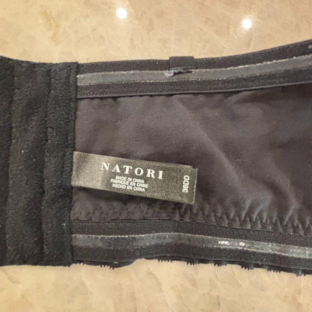Natori, Pure Luxe Strapless Contour Underwire Bra, 36DD,‎ Black - Picture 4 of 7